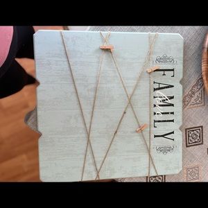 Blue rustic picture decor